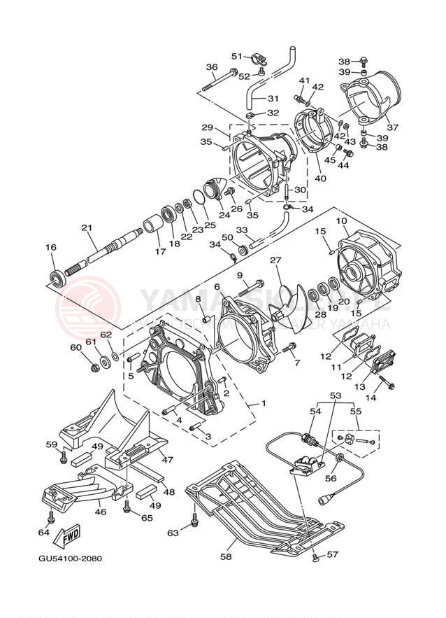 Schemat "JET UNIT" do Yamaha SUV1200 SV1200B