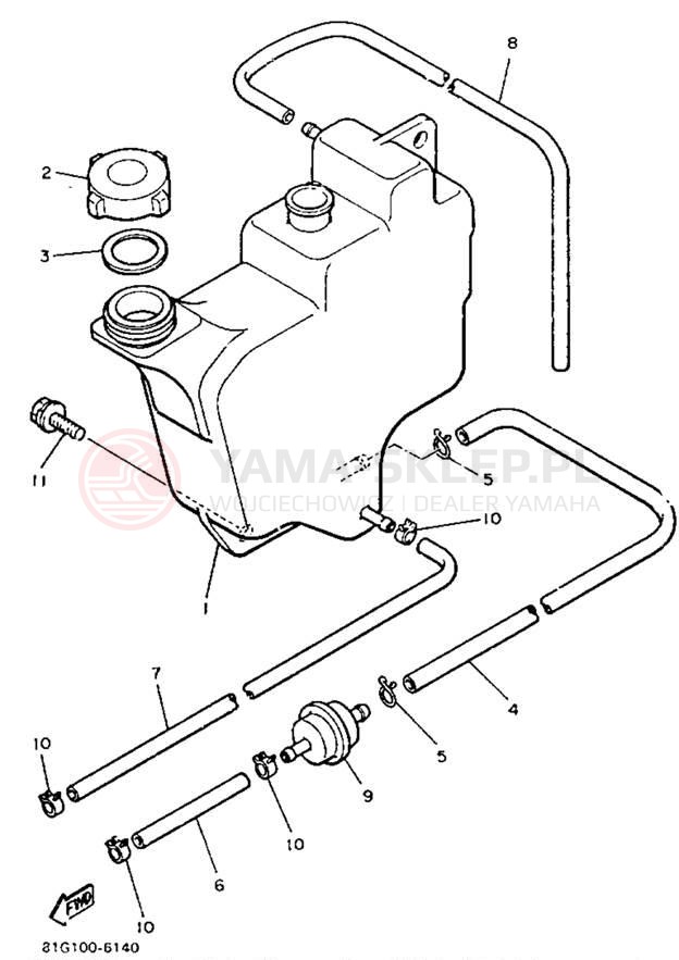 Schemat "Miska olejowa" do Yamaha SRV SR540J