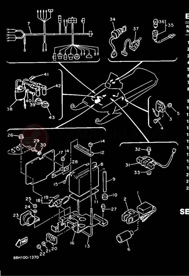 Schemat "układ elektryczny" do Yamaha PHAZER II PZ480R