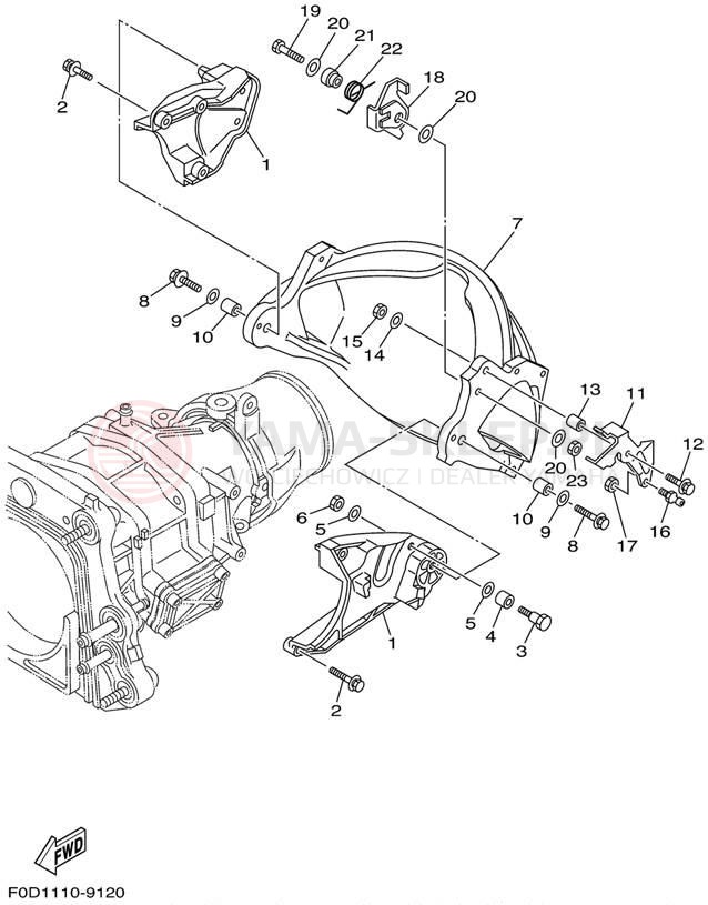 Schemat "JET UNIT" do Yamaha WAVE RUNNER SUV1200 SV1200X