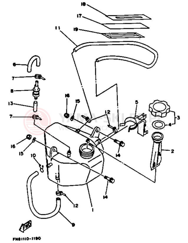 Schemat "Miska olejowa" do Yamaha WRB650R_61