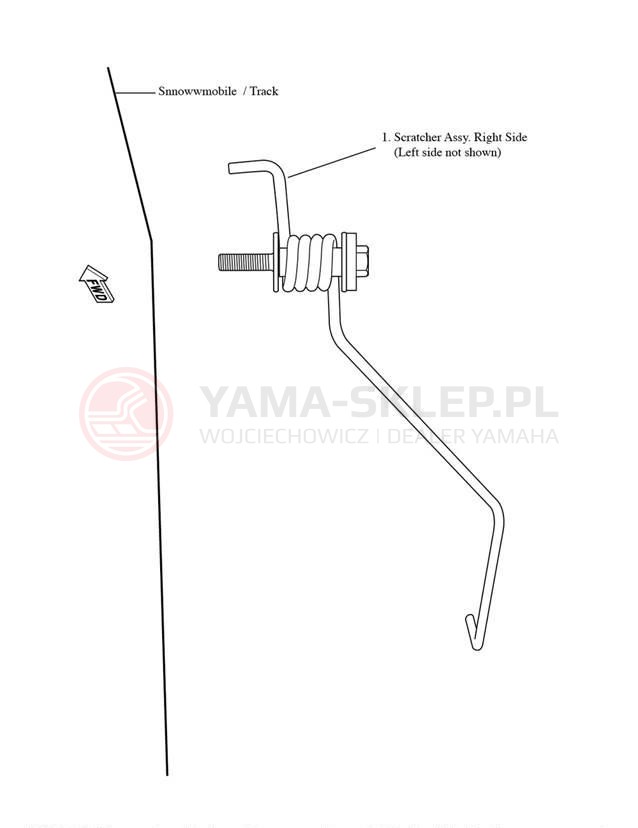 Schemat "SCRATCHER" do Yamaha FX NYTRO MTX SE 153 FX10M53SZL