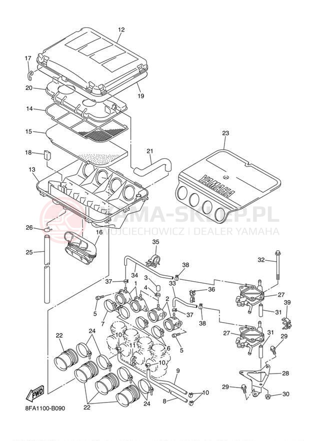 Schemat "Wtrysk paliwa" do Yamaha RX-1 LE RX10SH/RX10MSH