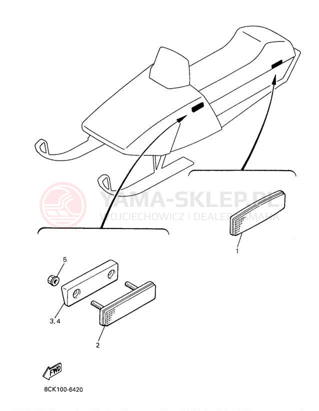 Schemat "układ elektryczny" do Yamaha VENTURE TR VT480TRA