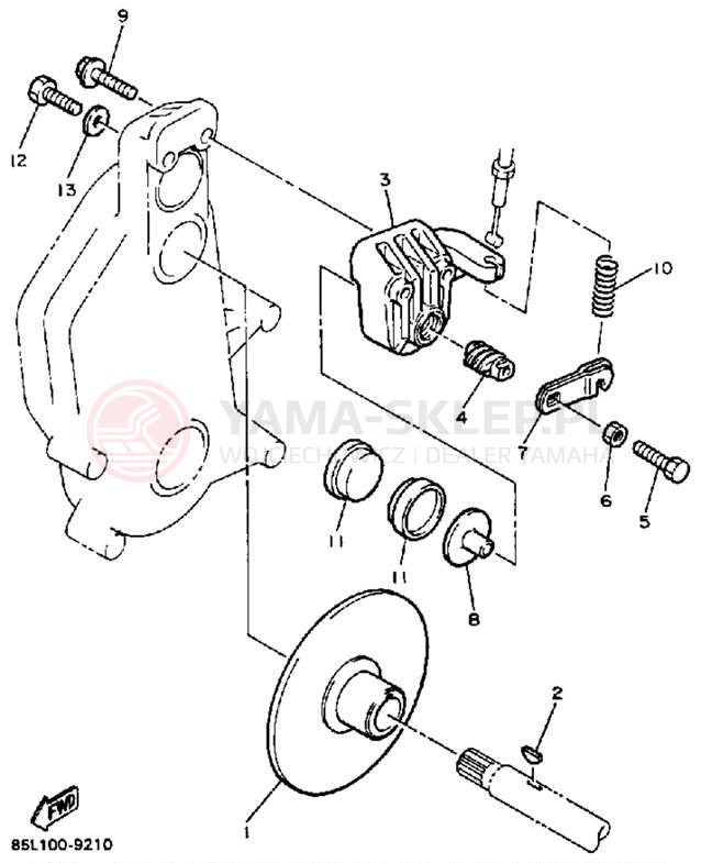 Schemat "hamulec" do Yamaha OVATION CS340N