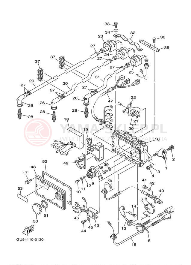 Schemat "układ elektryczny" do Yamaha SUV1200 SV1200C