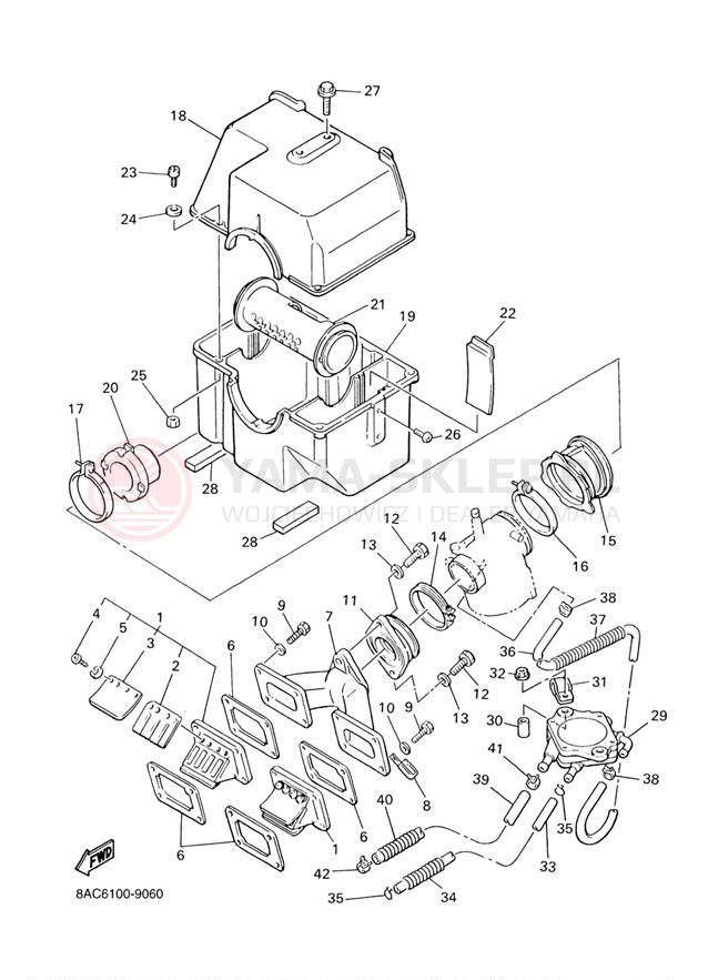 Schemat "Wtrysk paliwa" do Yamaha VK540 III VK540EF