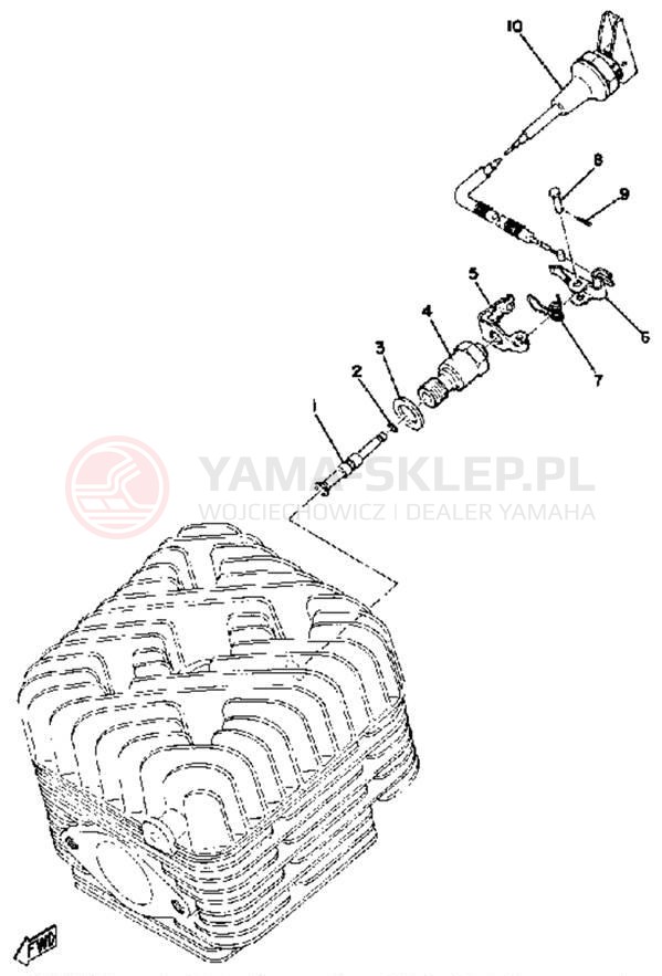 Schemat "Zawór dekompresujący" do Yamaha ET250C