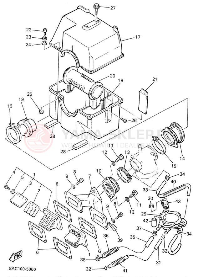 Schemat "Wtrysk paliwa" do Yamaha VK540 II VK540EW
