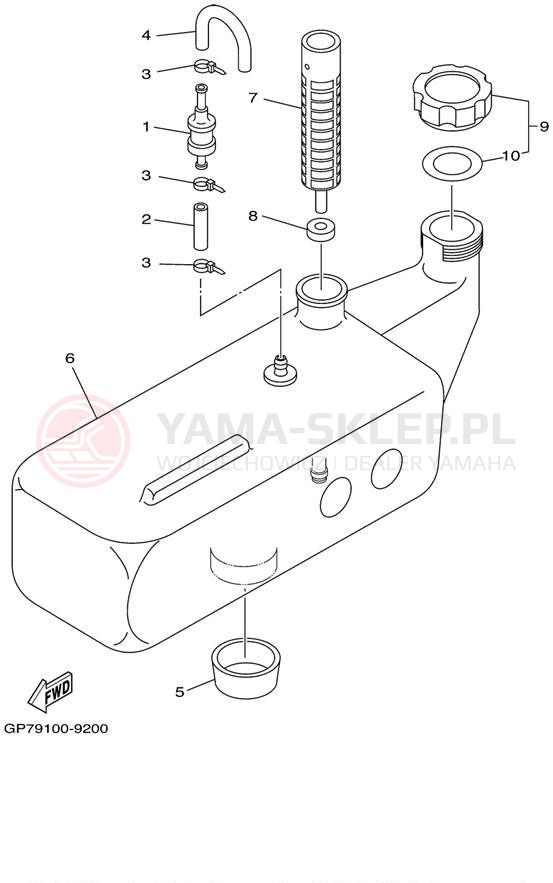 Schemat "Miska olejowa" do Yamaha WAVE RUNNER GP760 GP760X