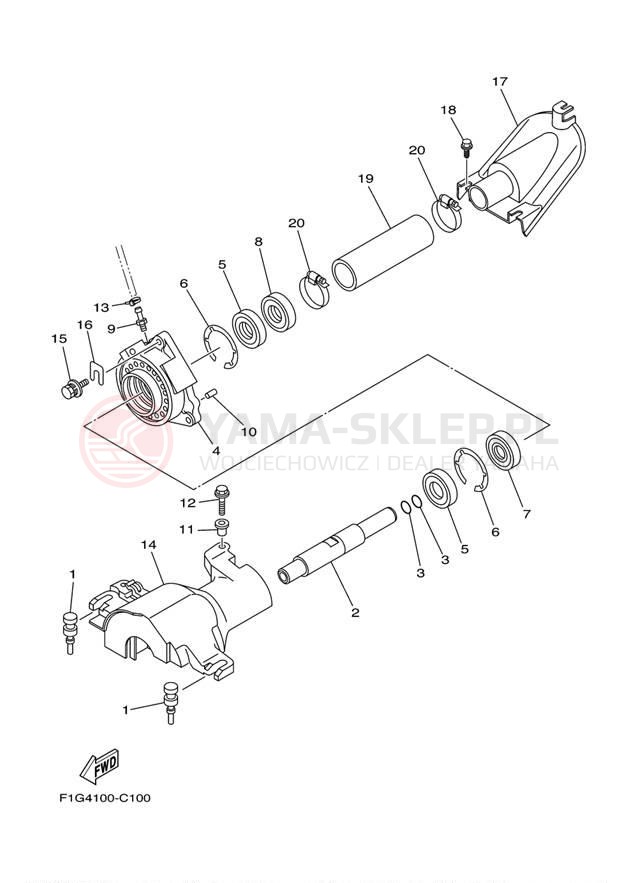 Schemat "JET UNIT" do Yamaha GP1300-F