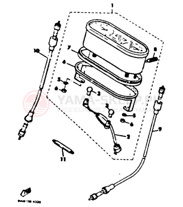 Schemat "licznik" do Yamaha EXCEL III EC340H