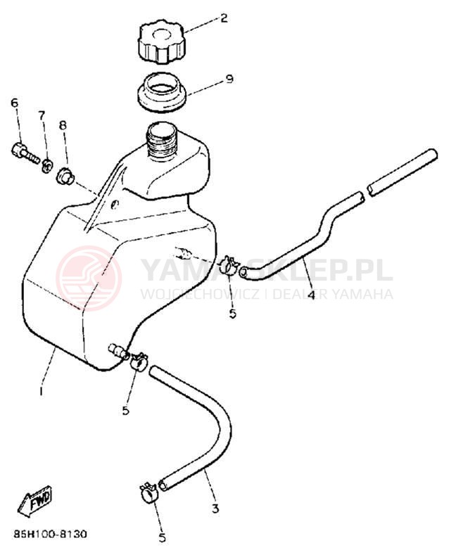 Schemat "Miska olejowa" do Yamaha SNOSCOOT (ELEC START) SV80EP