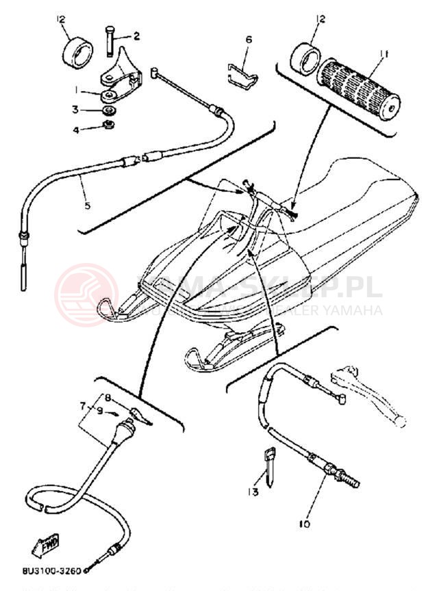 Schemat "Układ chlodzenia" do Yamaha SS440 SS440H