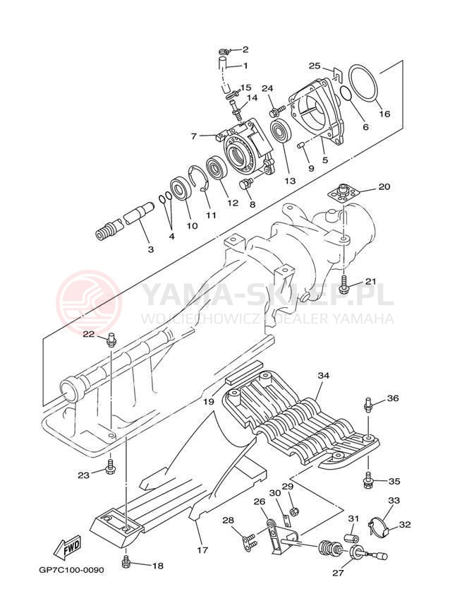 Schemat "JET UNIT" do Yamaha GP760 GP760Y
