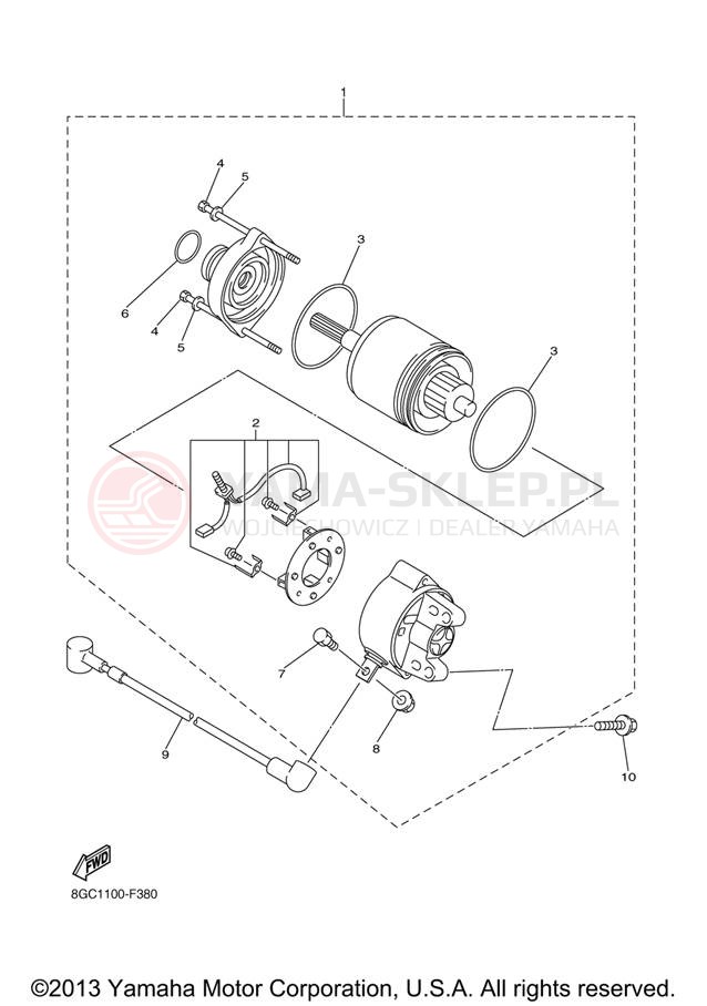 Schemat "rozrusznik" do Yamaha VENTURE LITE PZ50VTXL/PZ50VTXR
