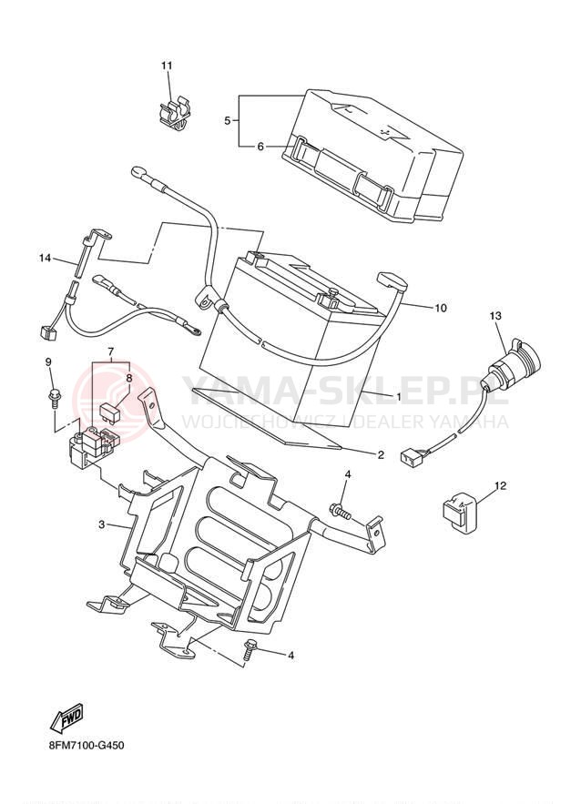 Schemat "układ elektryczny" do Yamaha RS VENTURE RST90AS