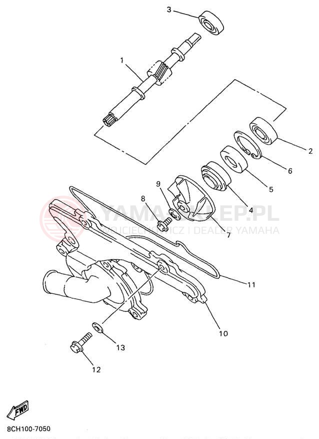 Schemat "Pompa wody" do Yamaha MOUNTAIN MAX 700 MM700A/MM600A