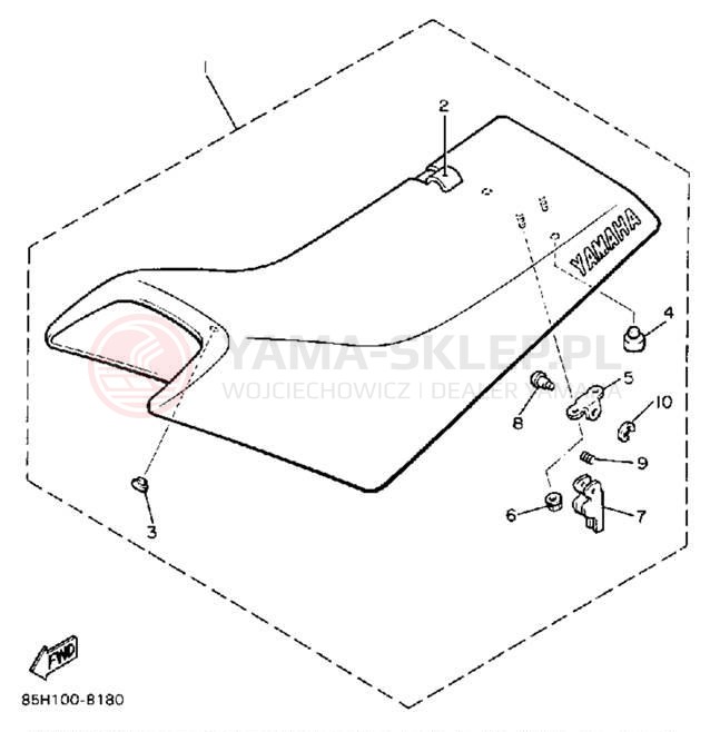 Schemat "siedzenie" do Yamaha SNOSCOOT (ELEC START) SV80EM