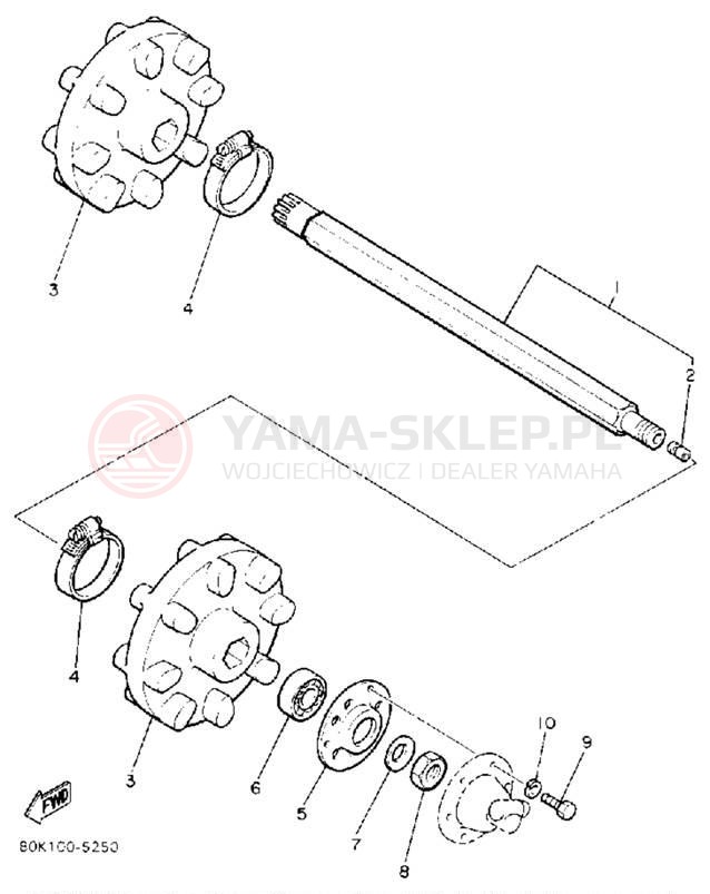 Schemat "Układ napędowy" do Yamaha PHAZER II ST PZ480STR