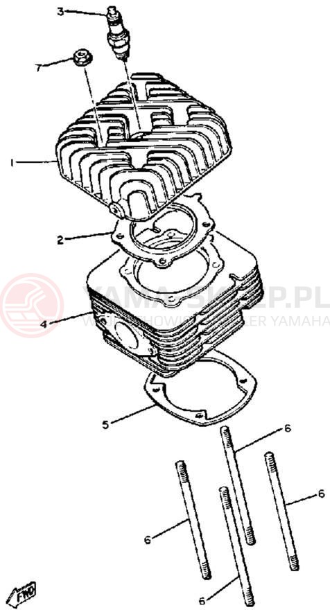 Schemat "cylinder" do Yamaha ET250D