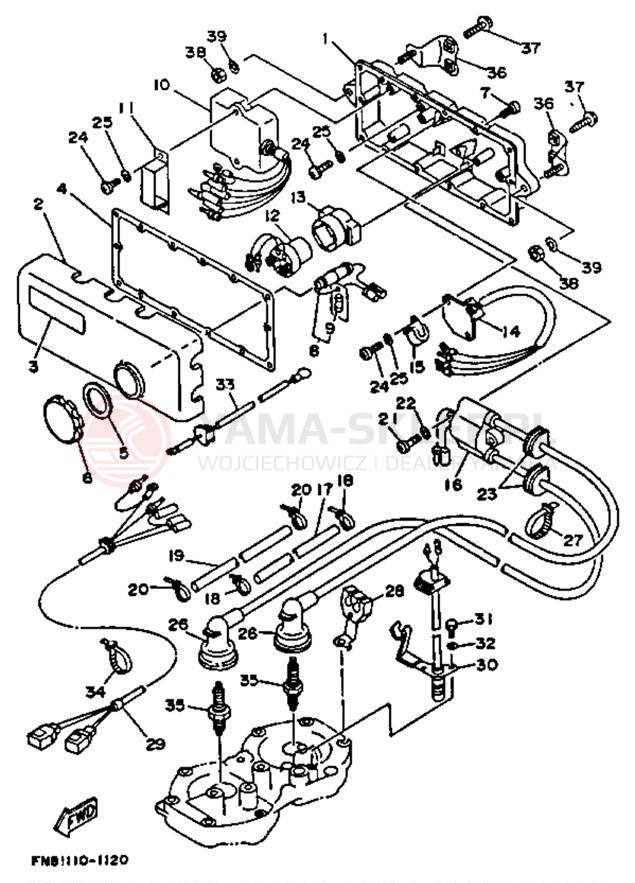 Schemat "układ elektryczny" do Yamaha WRB650Q_61