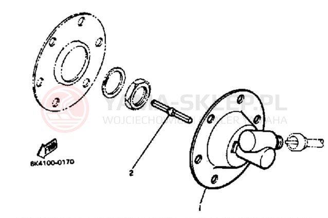 Schemat "licznik" do Yamaha SR540F