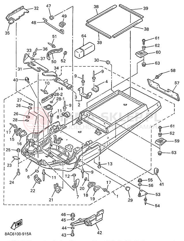 Schemat "rama" do Yamaha VK540 III VK540ED