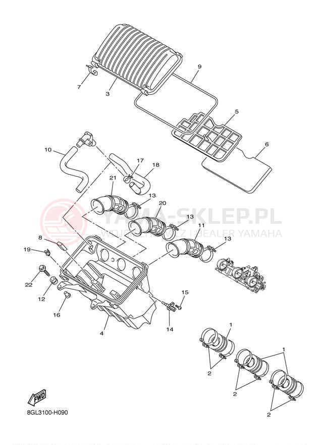 Schemat "Wtrysk paliwa" do Yamaha FX NYTRO MTX FX10M53Z