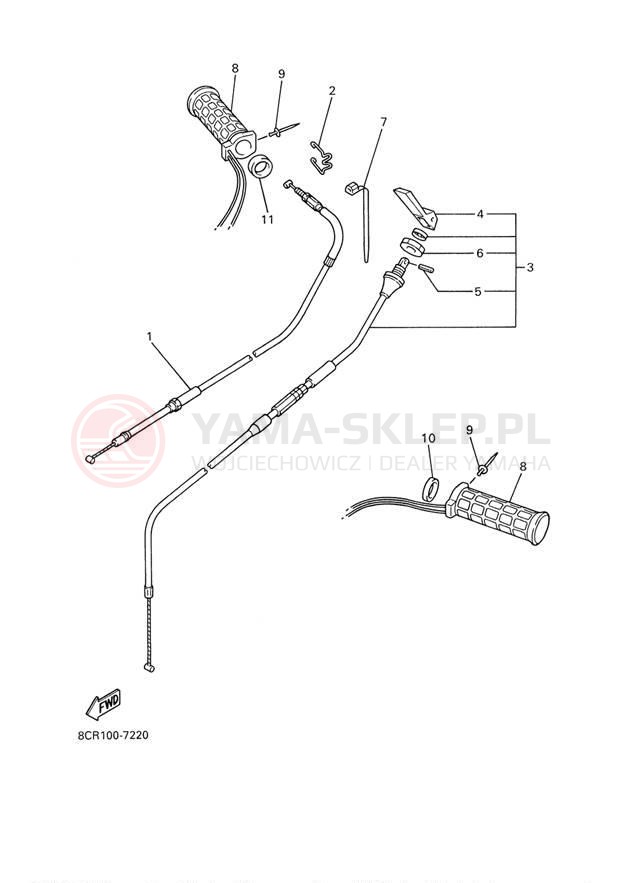 Schemat "Układ chlodzenia" do Yamaha SX500