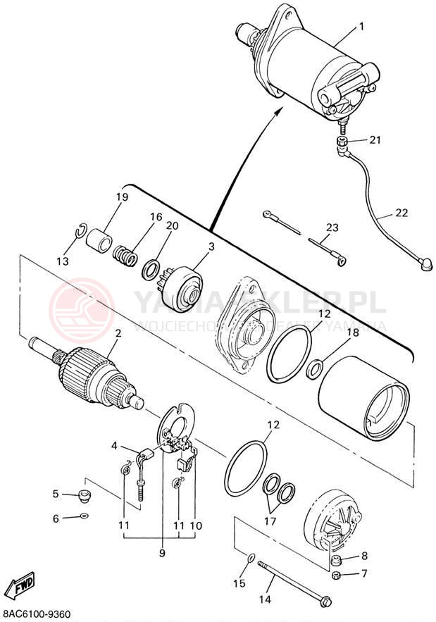 Schemat "rozrusznik" do Yamaha VK540 III VK540ED
