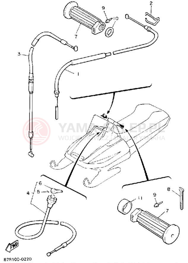 Schemat "Układ chlodzenia" do Yamaha VK540 VK540ER