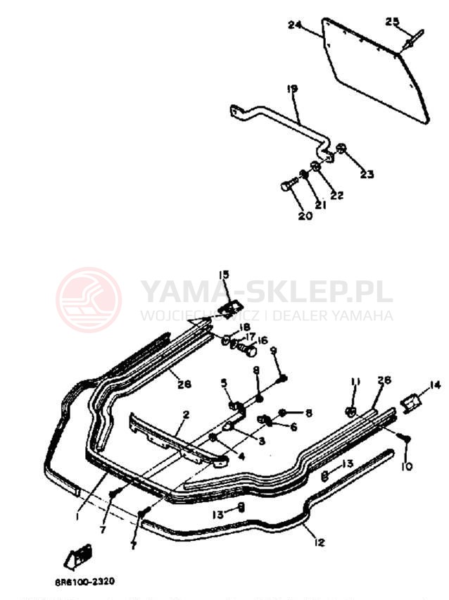 Schemat "zderzak" do Yamaha SR540E