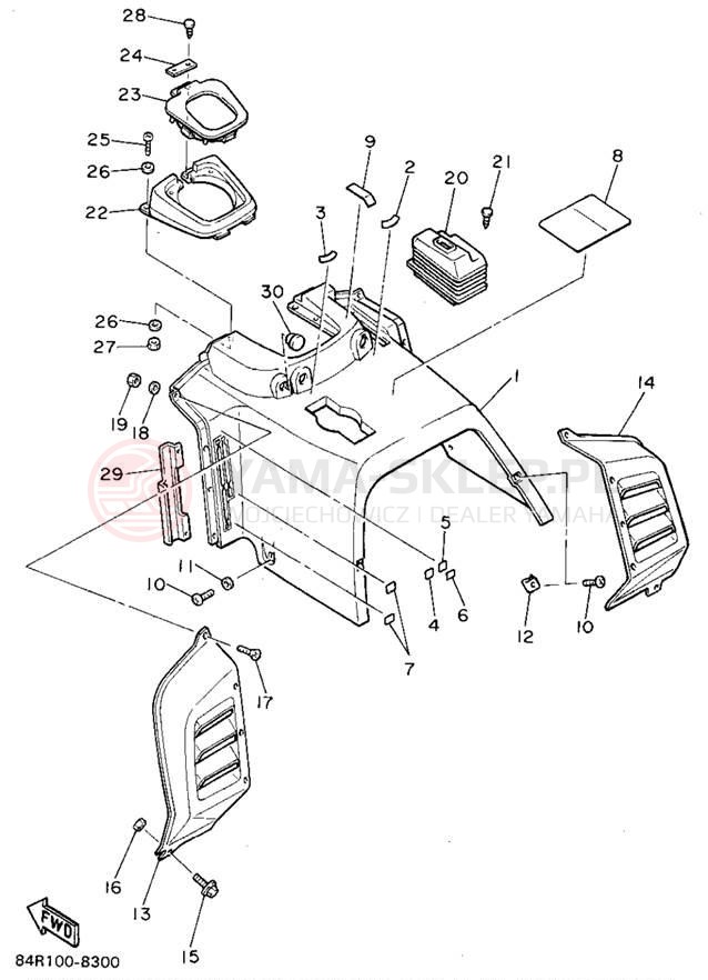 Schemat "INSTRUMENT PANEL" do Yamaha VK540 II VK540EU