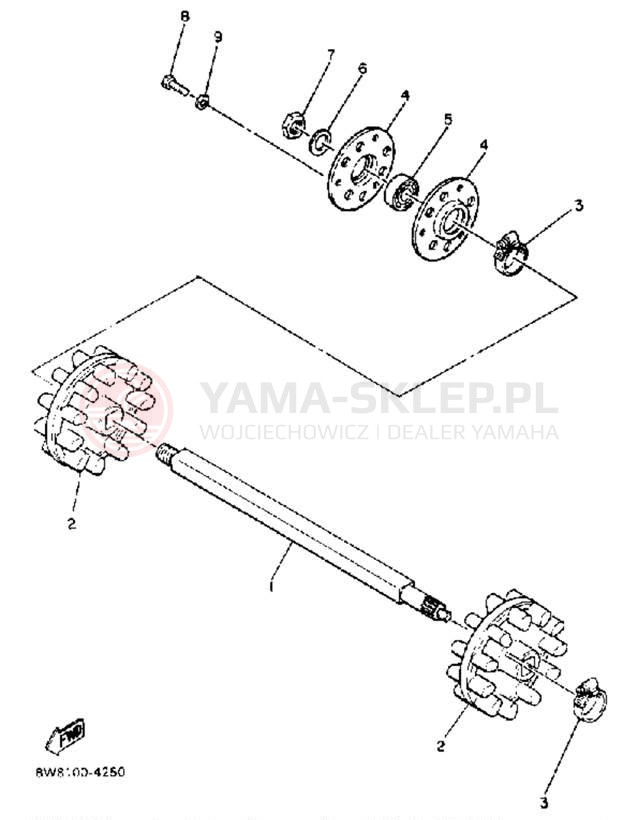 Schemat "Układ napędowy" do Yamaha EXCEL III EC340H