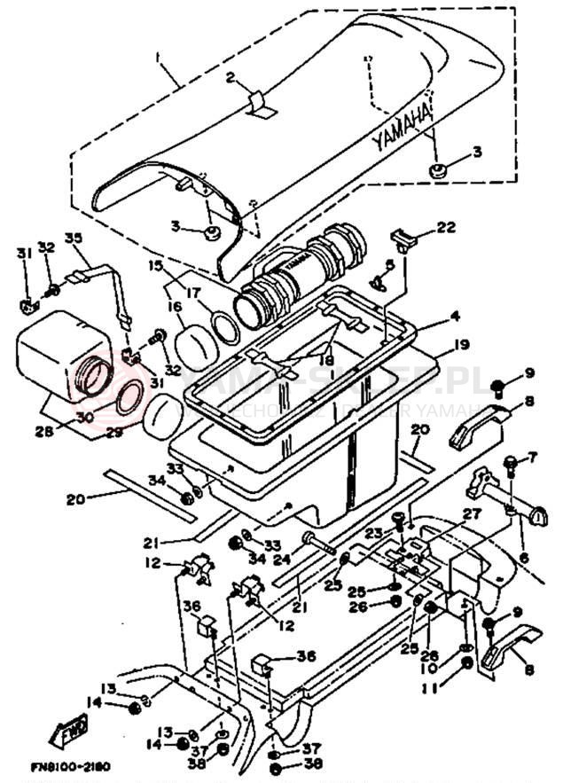 Schemat "siedzenie" do Yamaha WRB650Q_61