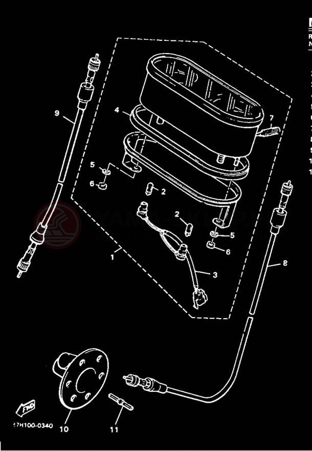 Schemat "licznik" do Yamaha PHAZER II PZ480R