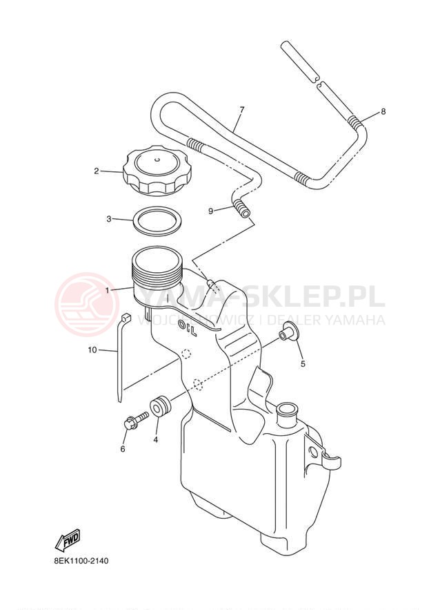 Schemat "Miska olejowa" do Yamaha VENTURE 600 VT60J
