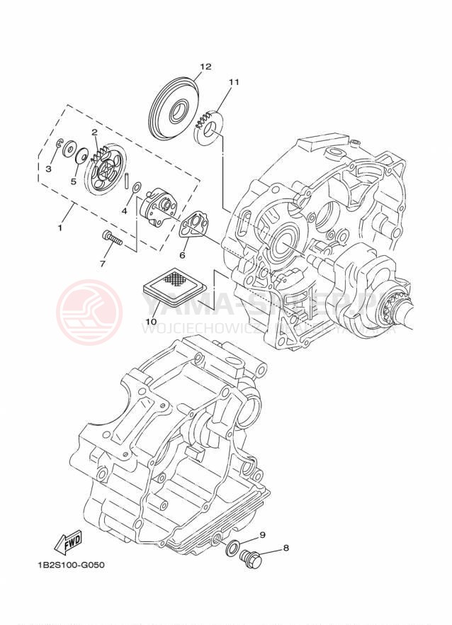 Schemat "Pompa olejowa" do Yamaha TTR125LE TTR125LEF
