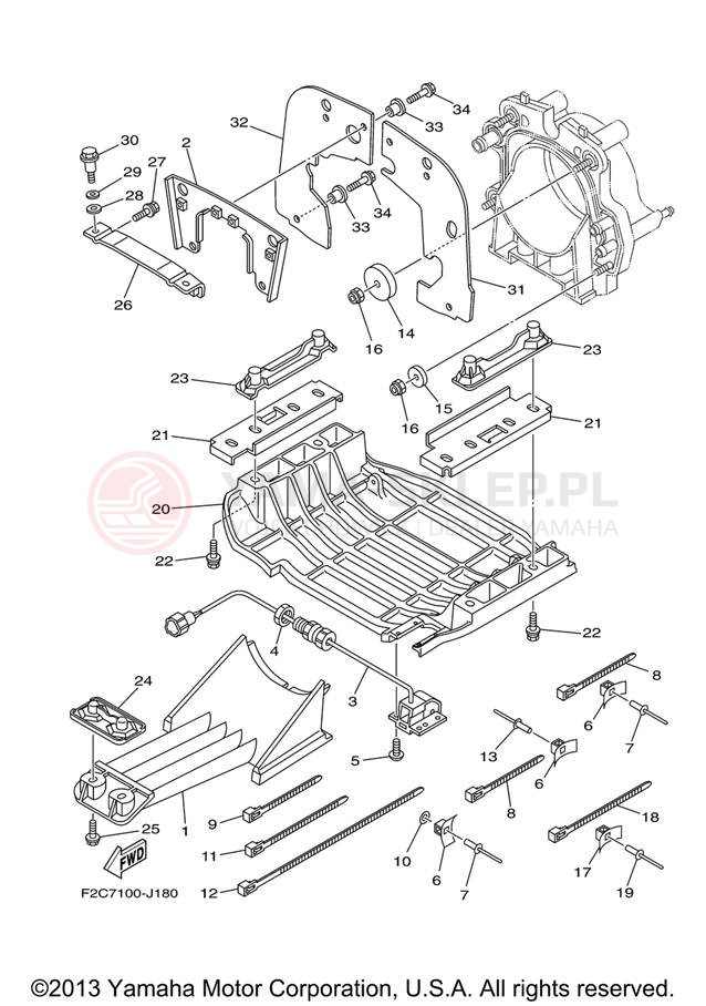 Schemat "JET UNIT" do Yamaha WAVERUNNER FZS GX1800AJ