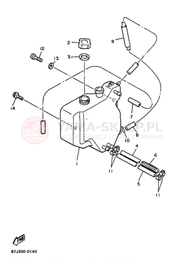 Schemat "Miska olejowa" do Yamaha PHAZER MOUNTAIN LITE PZ480STB