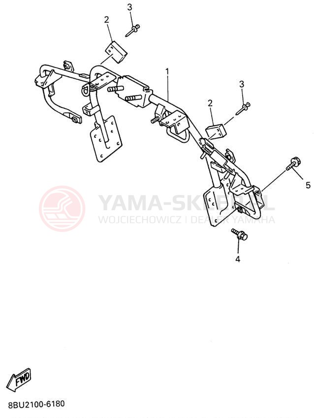 Schemat "STEERING GATE" do Yamaha VMAX-4 MOUNTAIN MAX VX800STW