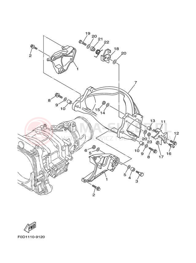 Schemat "JET UNIT" do Yamaha XL1200 LTD XA1200Y