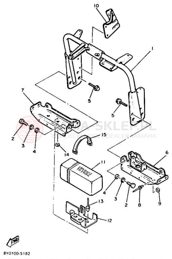 Schemat "STEERING GATE" do Yamaha XLV XL540N