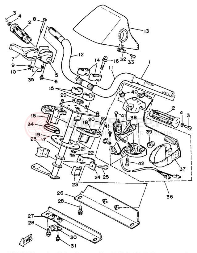 Schemat "Półki zawieszenia" do Yamaha WAVERUNNER LX WR650R