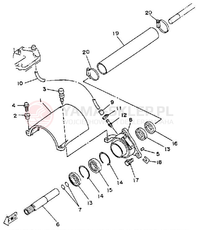 Schemat "JET UNIT" do Yamaha WAVE RUNNER VXR WRB650R