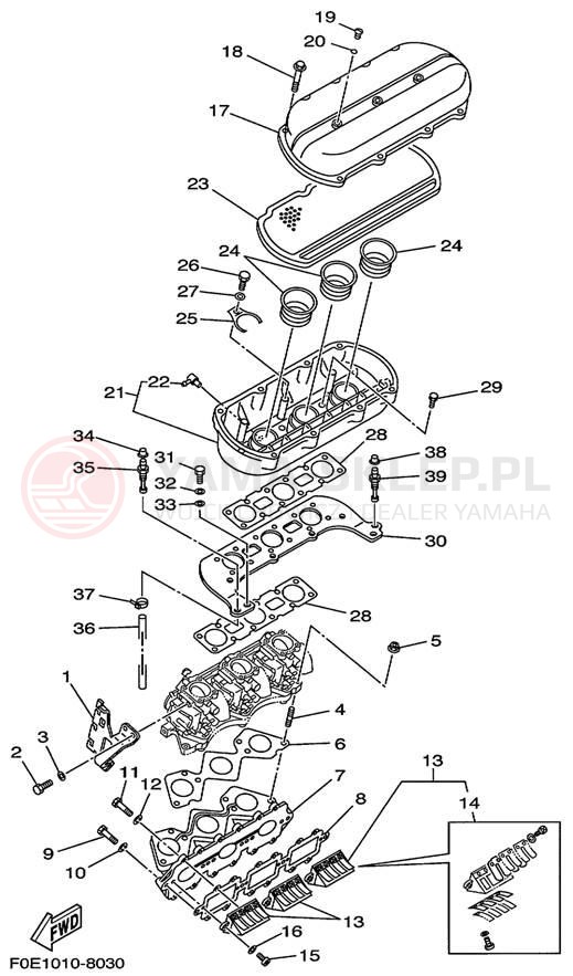 Schemat "Wtrysk paliwa" do Yamaha WAVE RUNNER GP1200 GP1200X