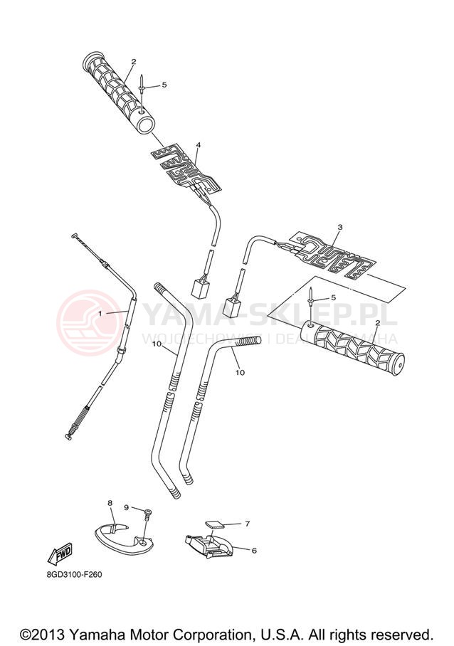 Schemat "Układ chlodzenia" do Yamaha APEX MTX RX10MTXL