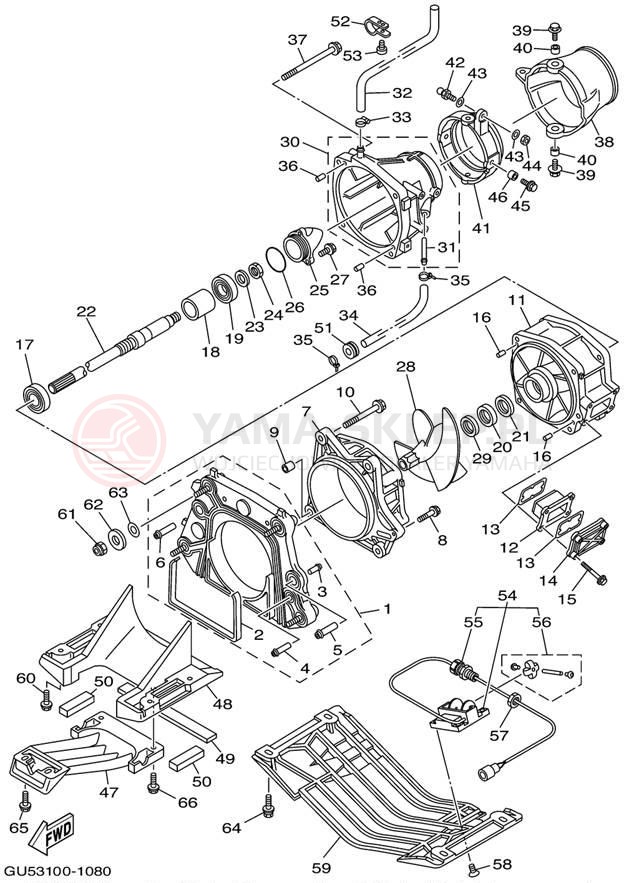 Schemat "JET UNIT" do Yamaha SV1200/SV1200/SV1200Z