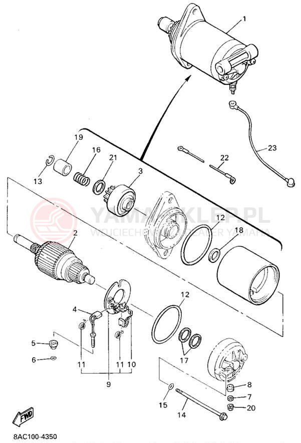 Schemat "rozrusznik" do Yamaha VK540 II VK540EU